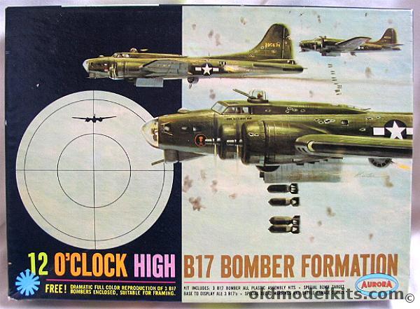 Aurora 1/156 12 Oclock High B-17 Formation, 352-198 plastic model kit